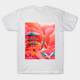 Seigantoji Three-Story Pagoda T-Shirt